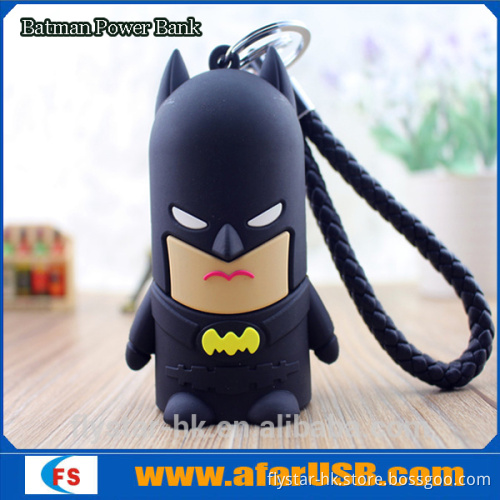 Universal Cartoon Batman Power Bank PVC Superhero Cartoon Power Bank 4000mah 4400mah 5200mah